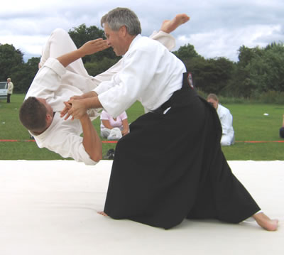 Aikido throw executed by Andrew